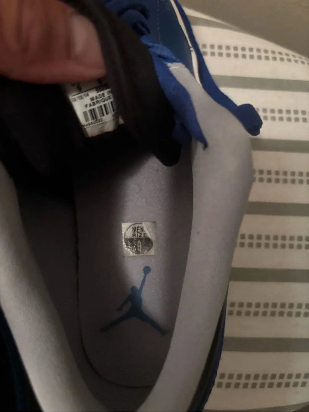 Air Jordan 1 Low Royal Blue Black White Men’s Size 9 Men's Black and Blue LowTop